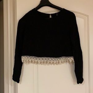 Forever 21 Long Sleeve Crop Top